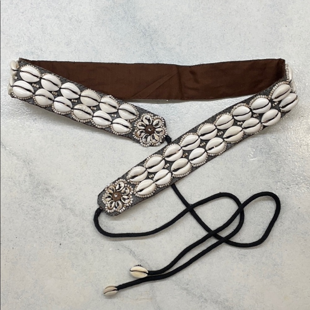 Puka shell belt